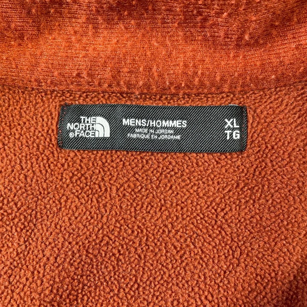 The North Face Canyonlands 1/4 Zip Pullover Mens XL Rust Orange School Fall